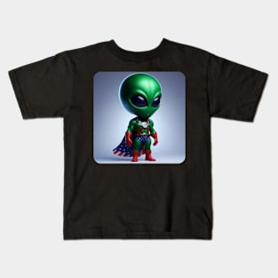 Martian Alien Caricature #4 Kids T-Shirt